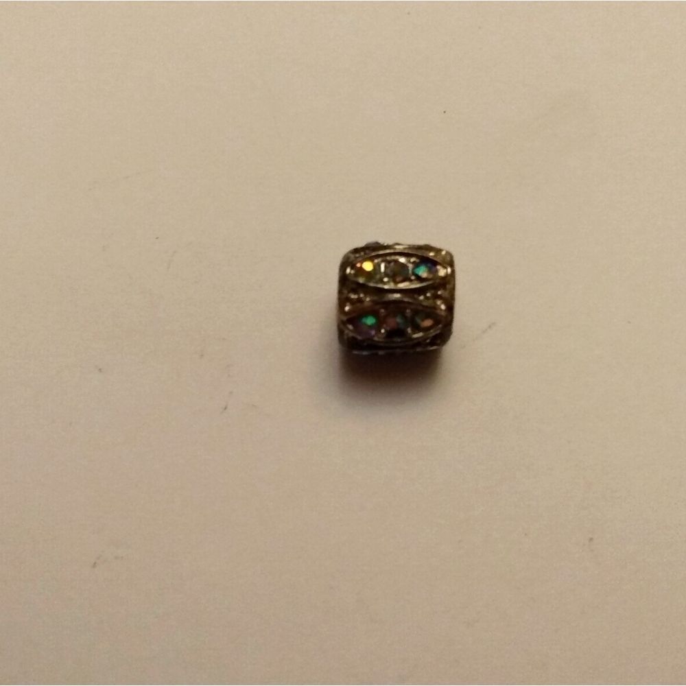 Sterling silver‎ Vintage rainbow Crystal ch…